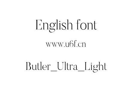 Butler_Ultra_Light.otf下载