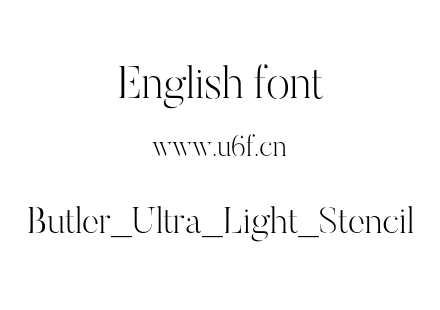 Butler_Ultra_Light_Stencil.otf下载