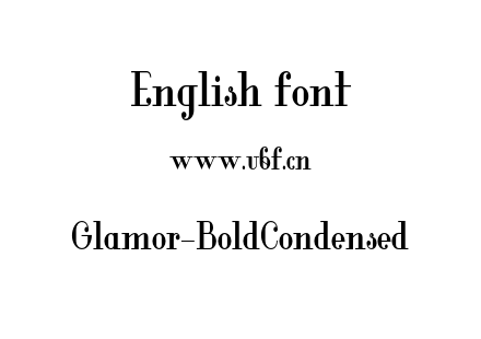 Glamor-BoldCondensed.otf下载