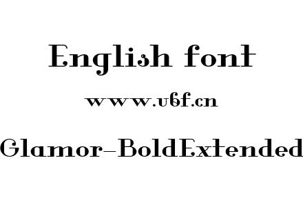 Glamor-BoldExtended.otf下载