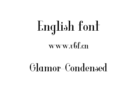 Glamor-Condensed.otf下载