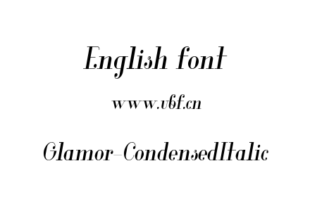 Glamor-CondensedItalic.otf下载