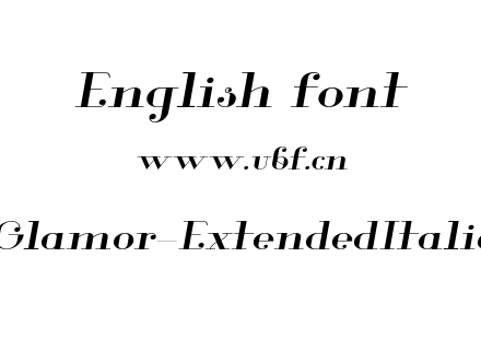 Glamor-ExtendedItalic.otf下载