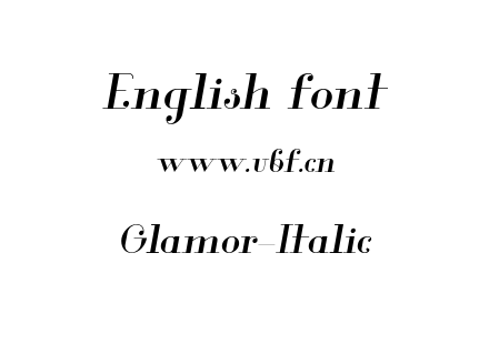 Glamor-Italic.otf下载