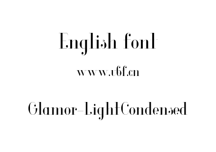 Glamor-LightCondensed.otf下载