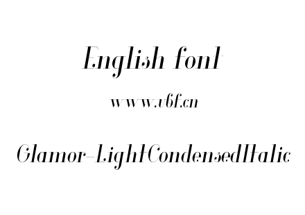 Glamor-LightCondensedItalic.otf下载