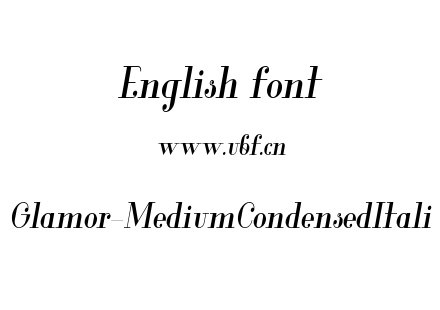 Glamor-MediumCondensedItali.otf下载