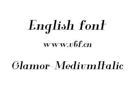 Glamor-MediumItalic.otf下载