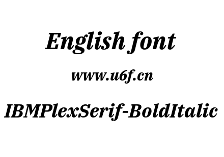 IBMPlexSerif-BoldItalic.otf下载