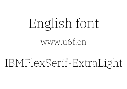 IBMPlexSerif-ExtraLight.otf下载