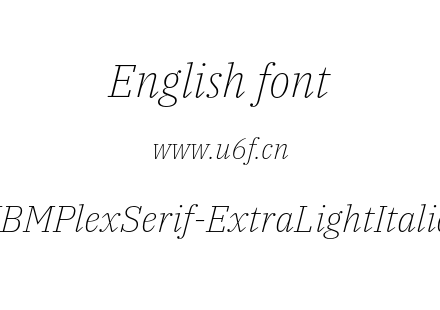 IBMPlexSerif-ExtraLightItalic.otf下载