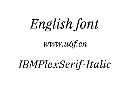IBMPlexSerif-Italic.otf下载