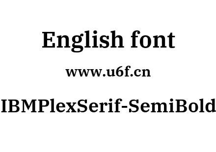 IBMPlexSerif-SemiBold.otf下载