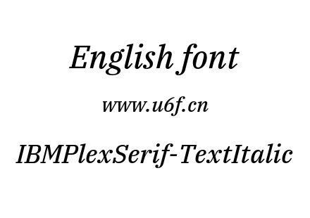 IBMPlexSerif-TextItalic.otf下载