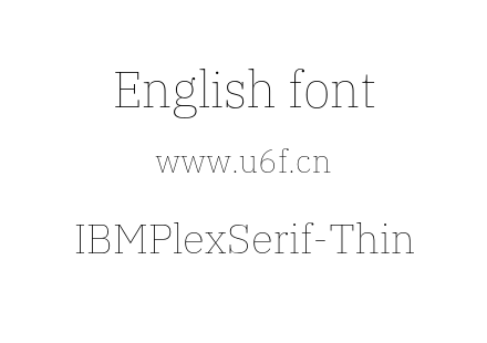 IBMPlexSerif-Thin.otf下载