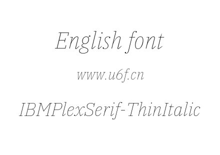 IBMPlexSerif-ThinItalic.otf下载