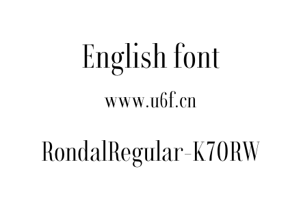 RondalRegular-K7ORW.otf下载