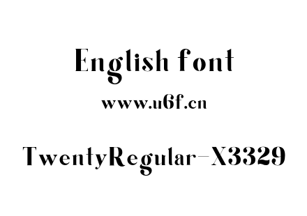 TwentyRegular-X3329.otf下载