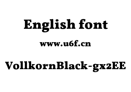 VollkornBlack-gx2EE.otf下载
