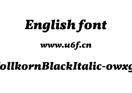 VollkornBlackItalic-owxgx.otf下载
