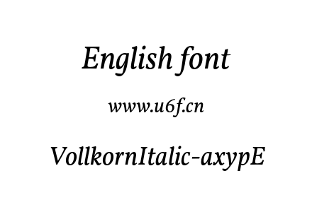 VollkornItalic-axypE.otf下载