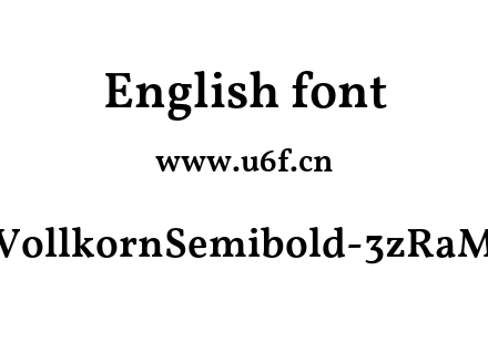 VollkornSemibold-3zRaM.otf下载