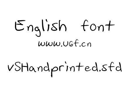 vSHandprinted.sfd.ttf下载
