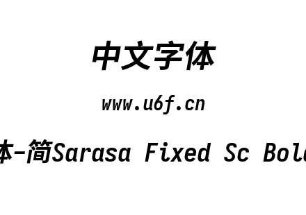 更纱黑体-简Sarasa Fixed Sc Bolditalic.tt