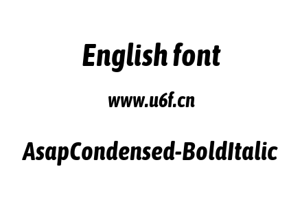 AsapCondensed-BoldItalic.ttf下载