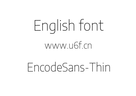 EncodeSans-Thin.ttf下载