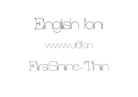 字体-FirstShine-Thin.ttf下载