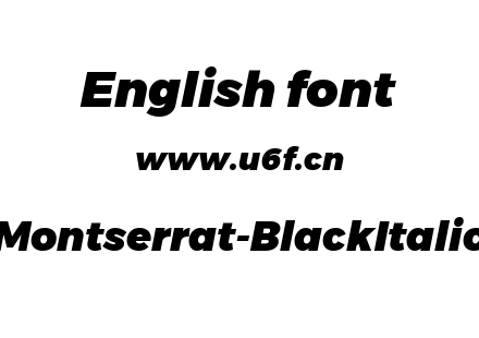 Montserrat-BlackItalic.ttf下载