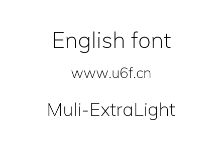 Muli-ExtraLight.ttf下载