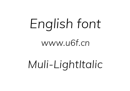 Muli-LightItalic.ttf下载