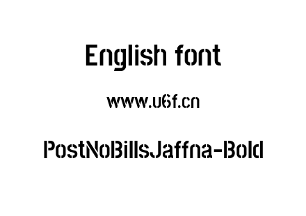 PostNoBillsJaffna-Bold.ttf下载