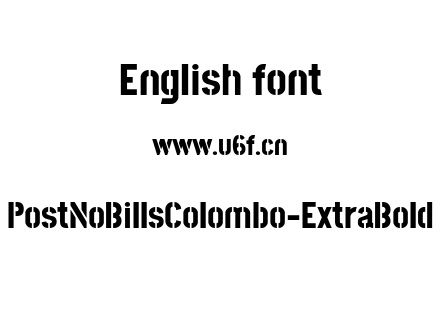 字体-PostNoBillsColombo-ExtraBold.ttf下载
