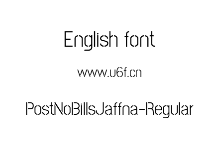 PostNoBillsJaffna-Regular.ttf下载