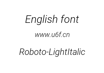 Roboto-LightItalic.ttf下载