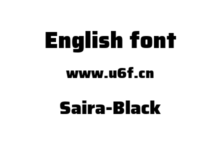 Saira-Black.ttf下载