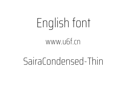 SairaCondensed-Thin.ttf下载