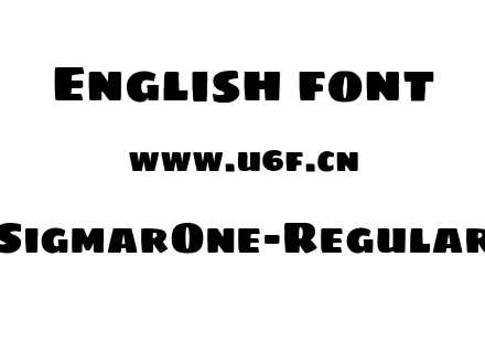 字体-SigmarOne-Regular.ttf下载