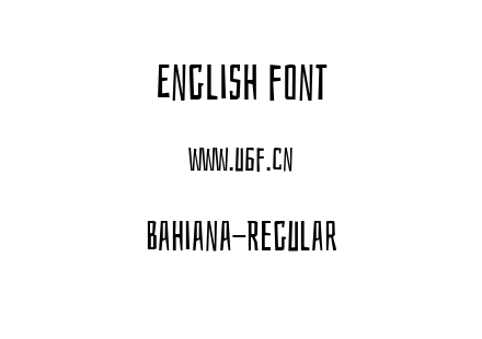 字体-Bahiana-Regular.ttf