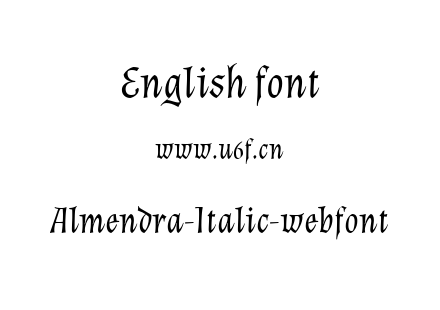 Almendra-Italic-webfont.ttf下载