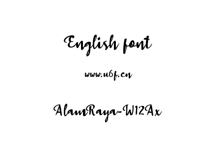 AlamRaya-W12Ax.ttf下载