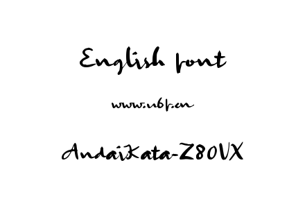 AndaiKata-Z80VX.ttf下载