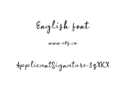 ApplicantSignature-3zXKX.ttf下载