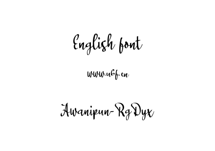 Awanipun-RgDyx.ttf下载
