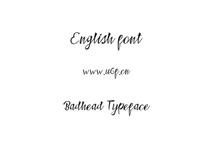 Badhead Typeface.ttf下载