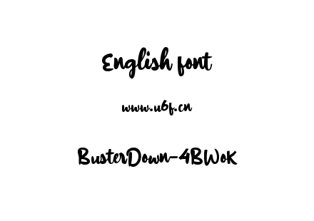 BusterDown-4BWoK.ttf下载