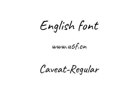 Caveat-Regular.ttf下载